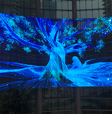 長沙星城天地購物中心LED透明大屏項目