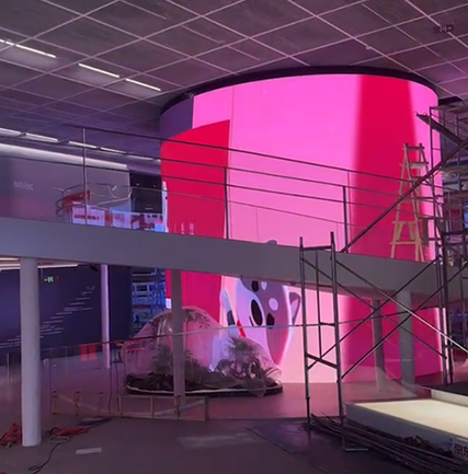 京東2號(hào)樓展廳LED透明屏項(xiàng)目