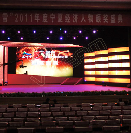 中國寧夏電視臺(tái)Cn-P10租賃LED顯示屏項(xiàng)目