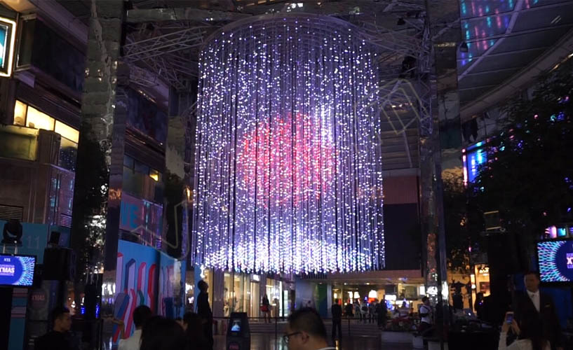 香港尖沙嘴3D圣誕樹 LED共形屏ECODOT項(xiàng)目
