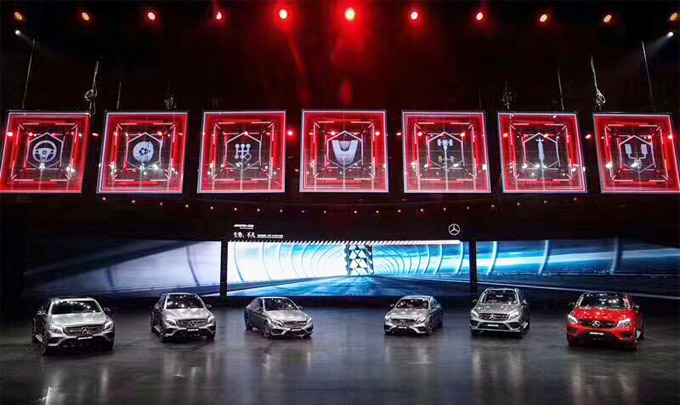 上海車展發(fā)布會(huì) LED透明屏vClear-7.8