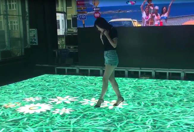  LED互動(dòng)感應(yīng)地磚屏原理，與傳統(tǒng)LED顯示屏三大區(qū)別