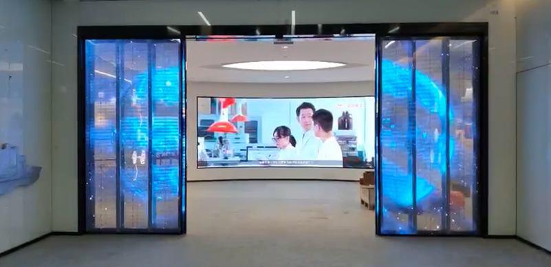 成都前沿醫(yī)學中心智能系統(tǒng)LED透明屏項目