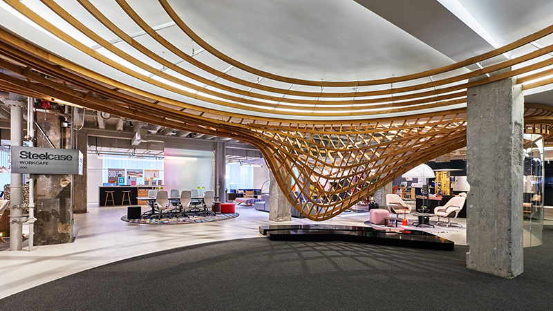 美國Steelcase展示廳顯示屏項目