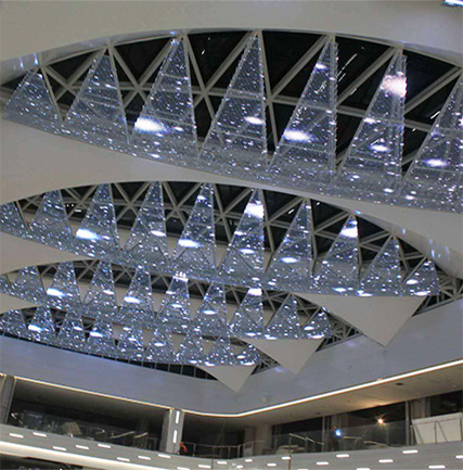 九江快樂城透明異形天幕項(xiàng)目